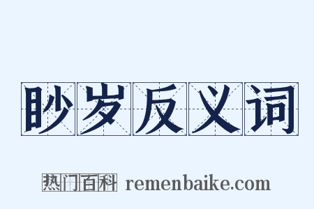 眇岁反义词是什么意思的图片